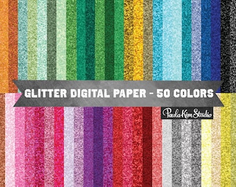 Glitter Digital Paper, Glitter Clipart Backgrounds, Commercial Use, Instant Download, Glitter Textures
