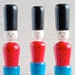 Vintage Wooden Men Skittles Red White and Blue - Wood Soldiers