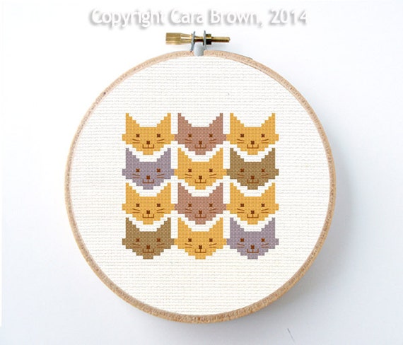 easy cat cross stitch patterns
