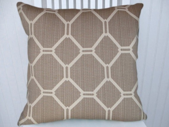 Beige/Grey Geometric Decorative Pillow CoverNEW 18x18 or