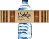 100 Burlap Family Reunion Water Bottle Labels - Waterproof Self Stick Labels Il_170x135