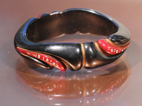 Beautiful French Art Deco Bakelite Bangle 1930s Jewelry