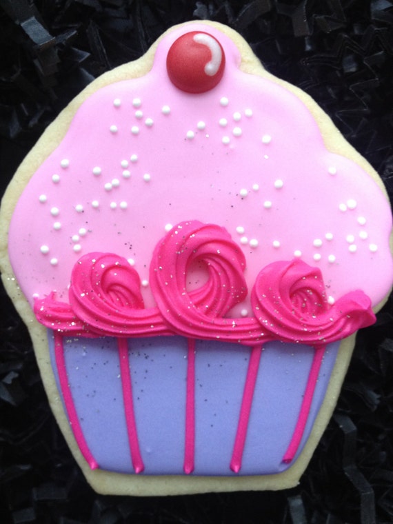 Pinkalicious Cupcake Cookies - 1/2" Thick! Il_570xn