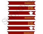 INSTANT DOWNLOAD- Class of 2014 Graduation PartyPrintables- Paper Straw Flags, Printables,Die Cuts, tags, Invitations, Cards, Digital Frames Il_170x135