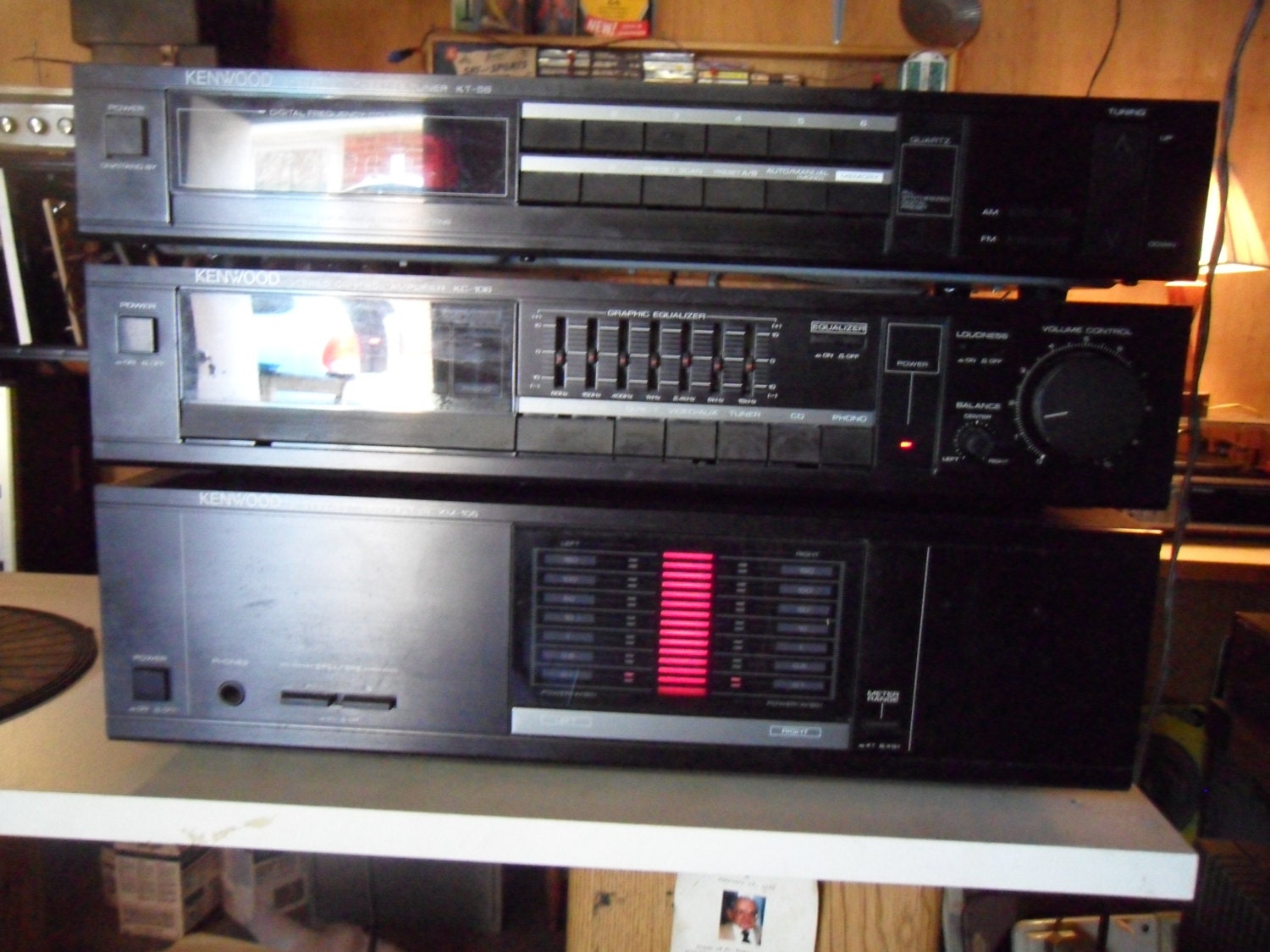 1980s Kenwood Sony JbL 5 Piece Component Stereo System