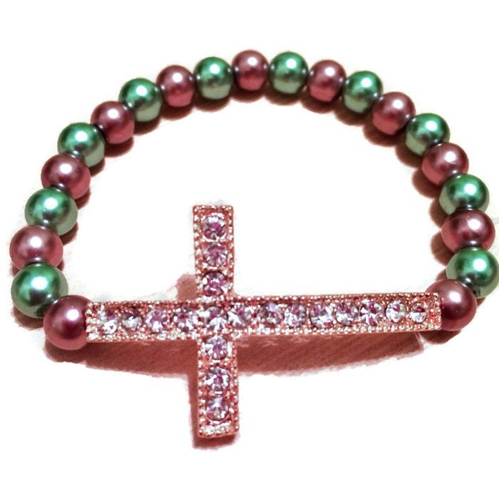 Rose Gold Cross Bracelet