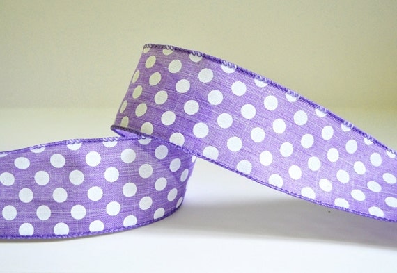 wired ribbon purple ribbon polka dot ribbon wide ribbon fabric wired ribbon purple ribbon polka dot ribbon wide ribbon fabric