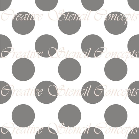 Plain Polka Dots Seamless Decorative Stencil MULTIPLE SIZES