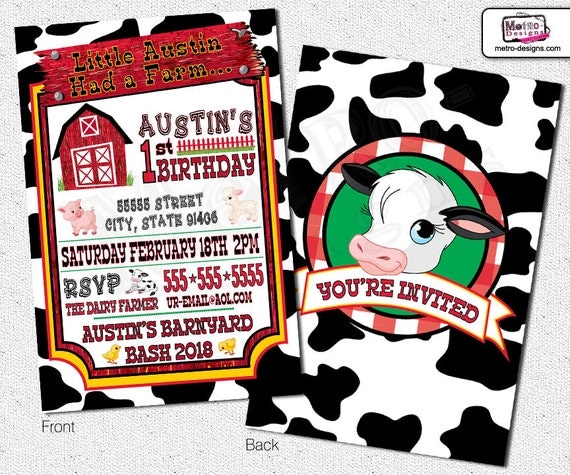 Barnyard Invitations Il_570xn