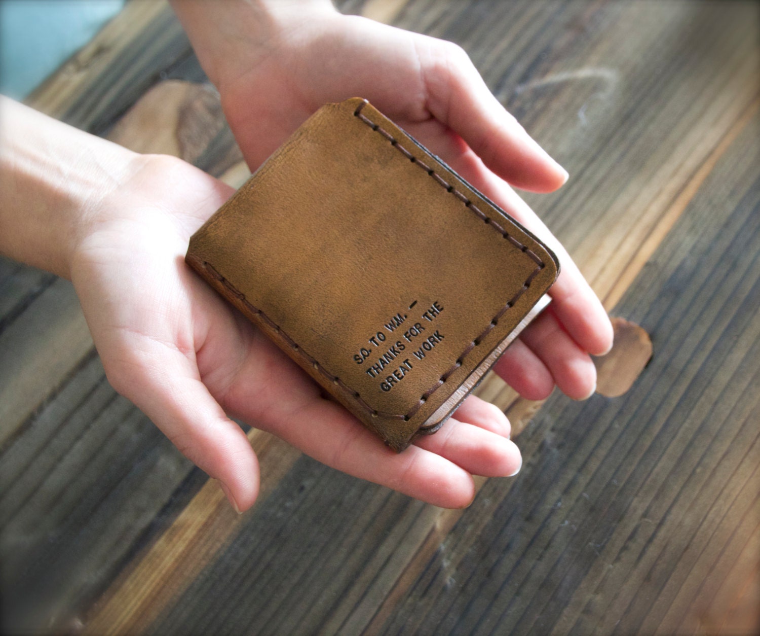 Walter Mitty Leather Wallet The Secret Life of Walter Mitty