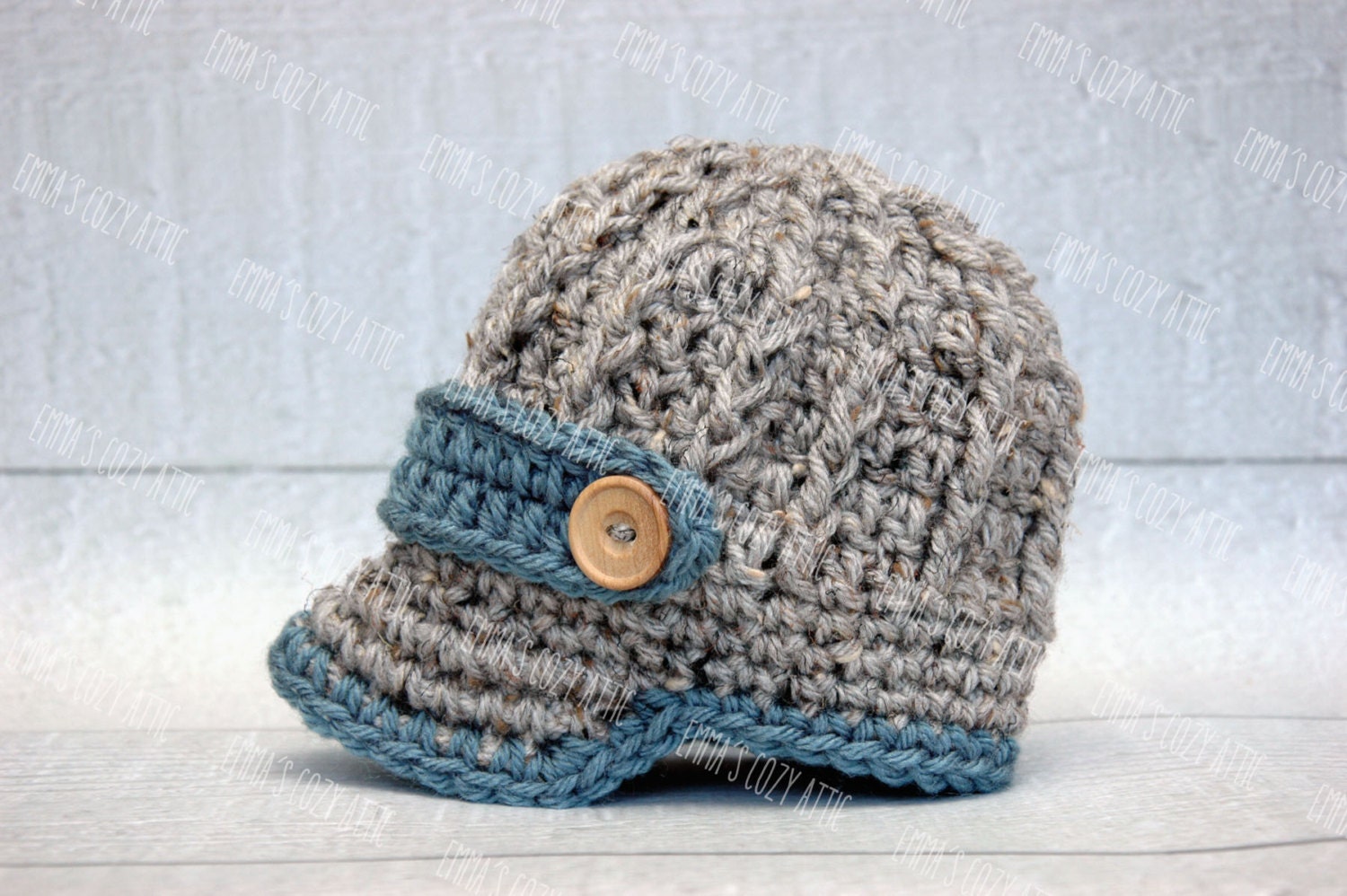 Baby newborn boy hat newsboy hat and necktie set brim hat