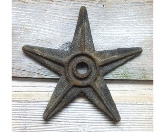 Vintage Industrial Cast Iron Stars
