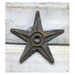 Vintage Industrial Cast Iron Stars