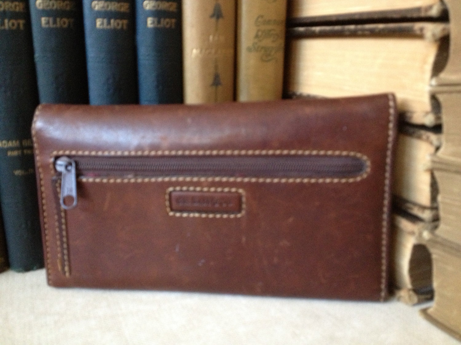 Vintage Bass // Genuine Brown Leather Wallet