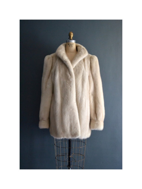 50s mink coat / vintage fur coat