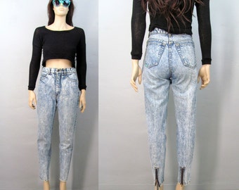 80's HIGH WAISTED Jeans Acid Wa shed JeansVintage Jordache Jeans 