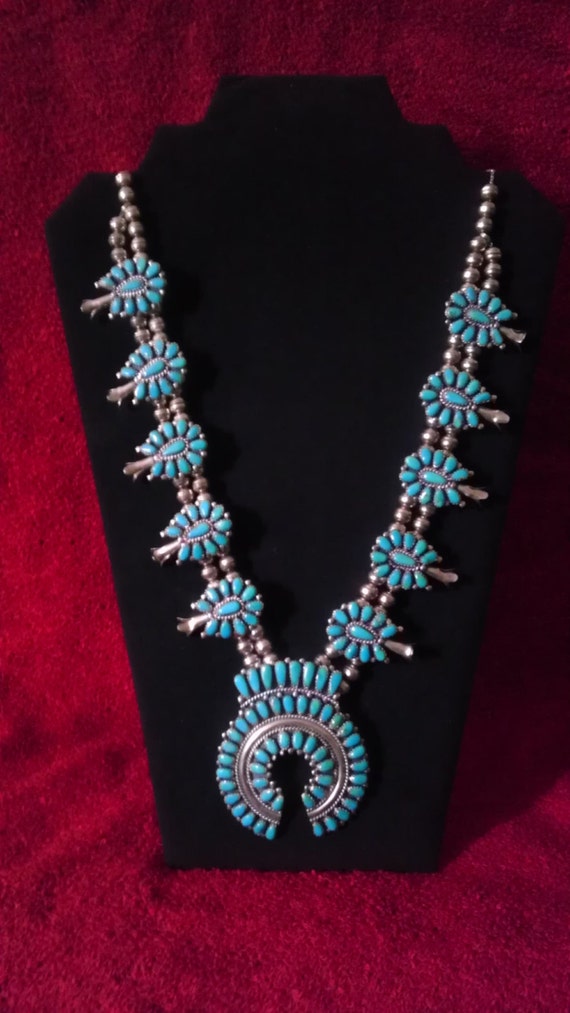 Navajo Squash Blossom Necklace