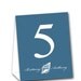 Sea Shell Table Tent Numbers