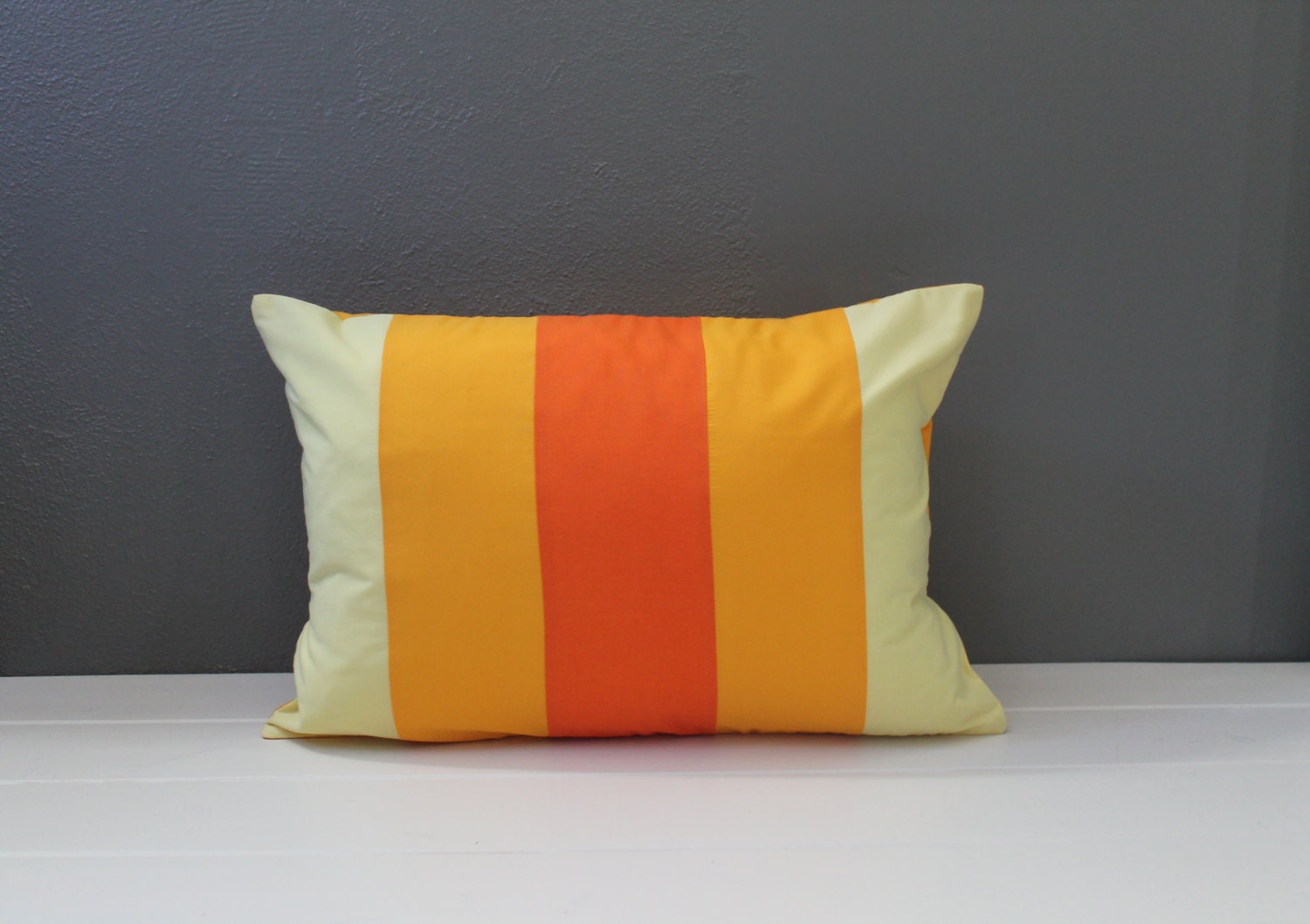 LAST ONE Ombre Pillow Cover Colorblock by HabitatHandcrafted
