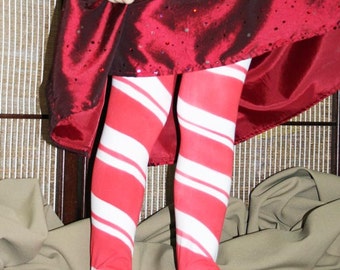 Princess Vanellope style airbrushed tights for children