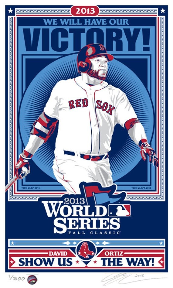 2013 World Series David Ortiz Boston Red Sox by SportsPropaganda