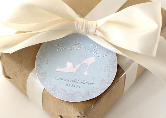 CINDERELLA Bridal Shower Favor Label / Tag Printable Il_570xn