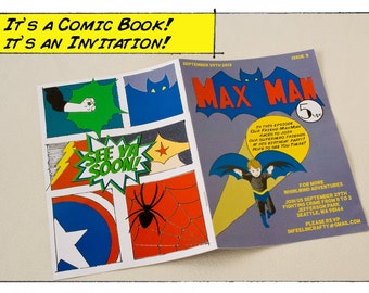 Comic Book Invitations 6