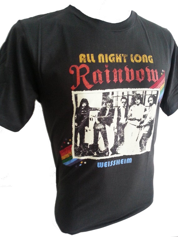 rainbow black t shirt