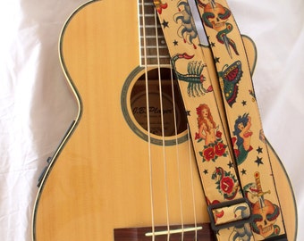 Sailor Jerry Tattoo Guitar Strap