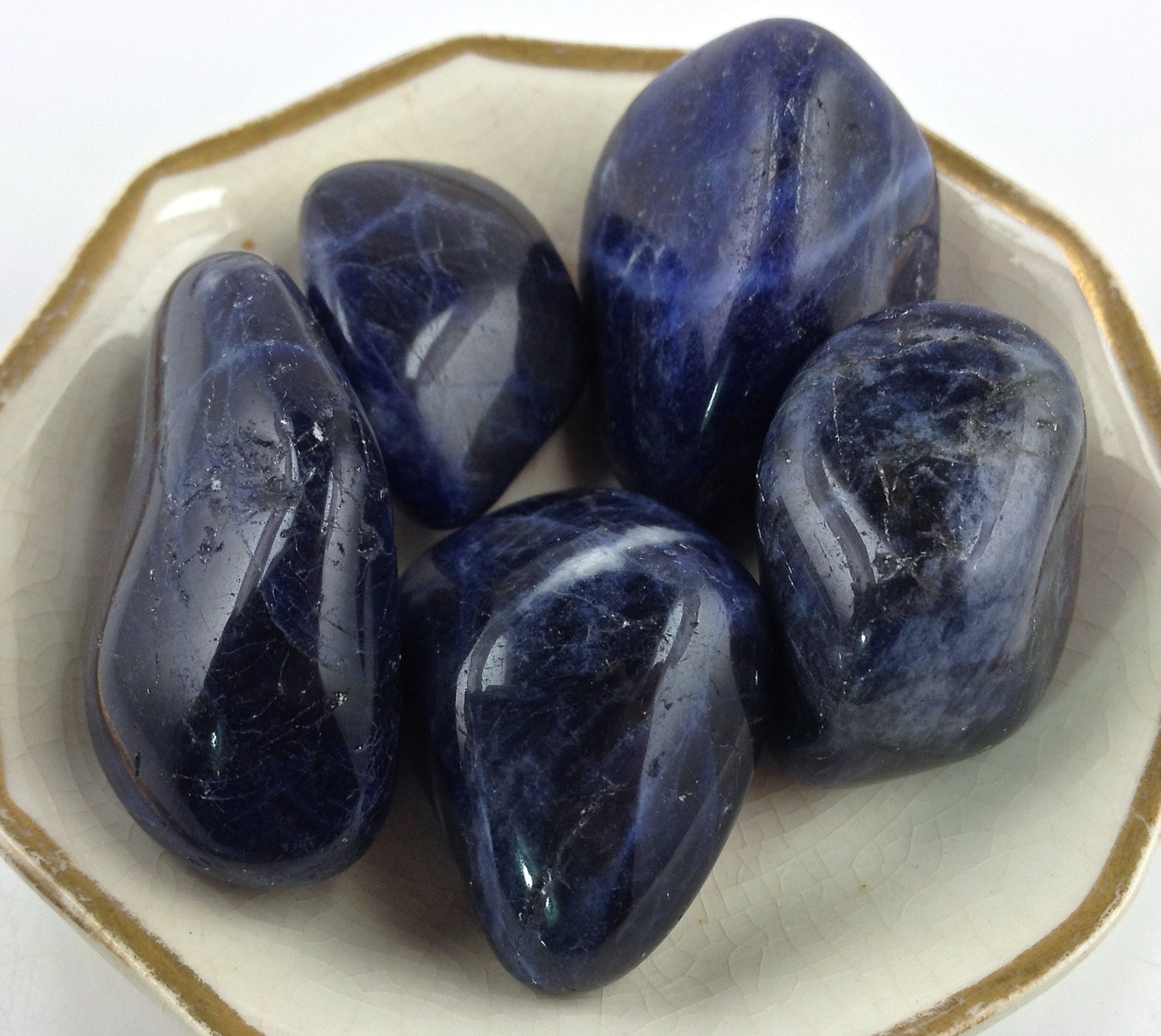 Sodalite Large Tumbled Sodalite Dark Blue by fallhillbeadandgem