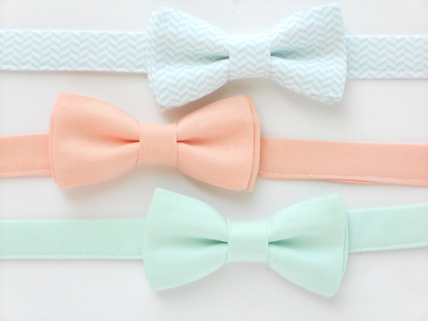 Boys bow tie mint bow tie for kids peach bow tie wedding