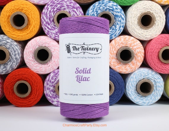 Lilac Purple Baker's Twine Solid - 240 Yard Spool - Embellish Craft Party Supplies Il_570xn
