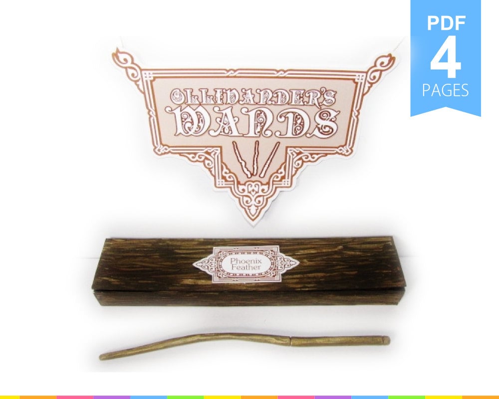 Ollivander's Wands Sign & Labels Templates Harry by Printyca