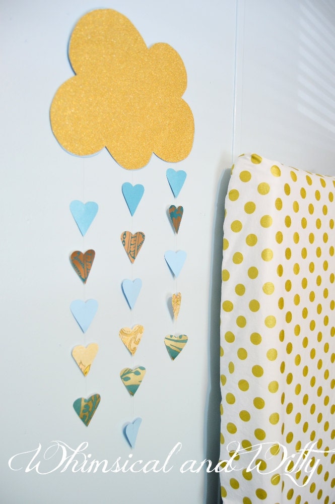 Gold Polka Dot Changing Pad Cover by WHIMSICALandWITTY on Etsy