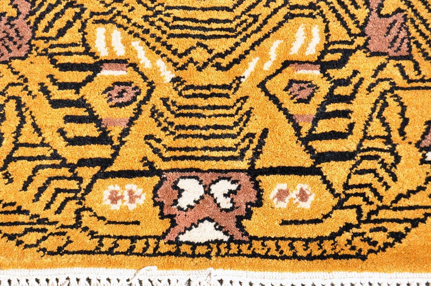 Handmade Nepal Tibet Tiger Rug 7 ft. by 4 ft. 8 in.