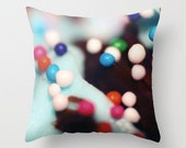 Cupcake Sprinkles - Throw Pillow Cover Includes Pillow Insert - Original Photo - Made to Order