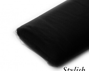 Black Tulle Fabric, Wedding Tulle Fabric, Wholesale Tulle, Tulle Party Decoration Fabric, Tulle Net Fabric - 40 Yard Bolt - Style 2601