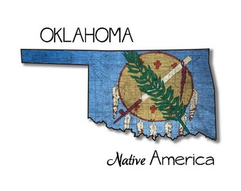 SALE! Oklahoma Native America blank notecard digital download