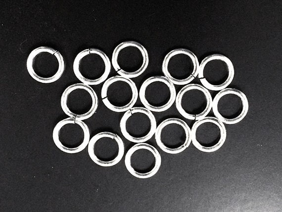 Sterling silver Jump Rings Jumplocks LOCKING Jumprings , OPEN, 25 pcs ...