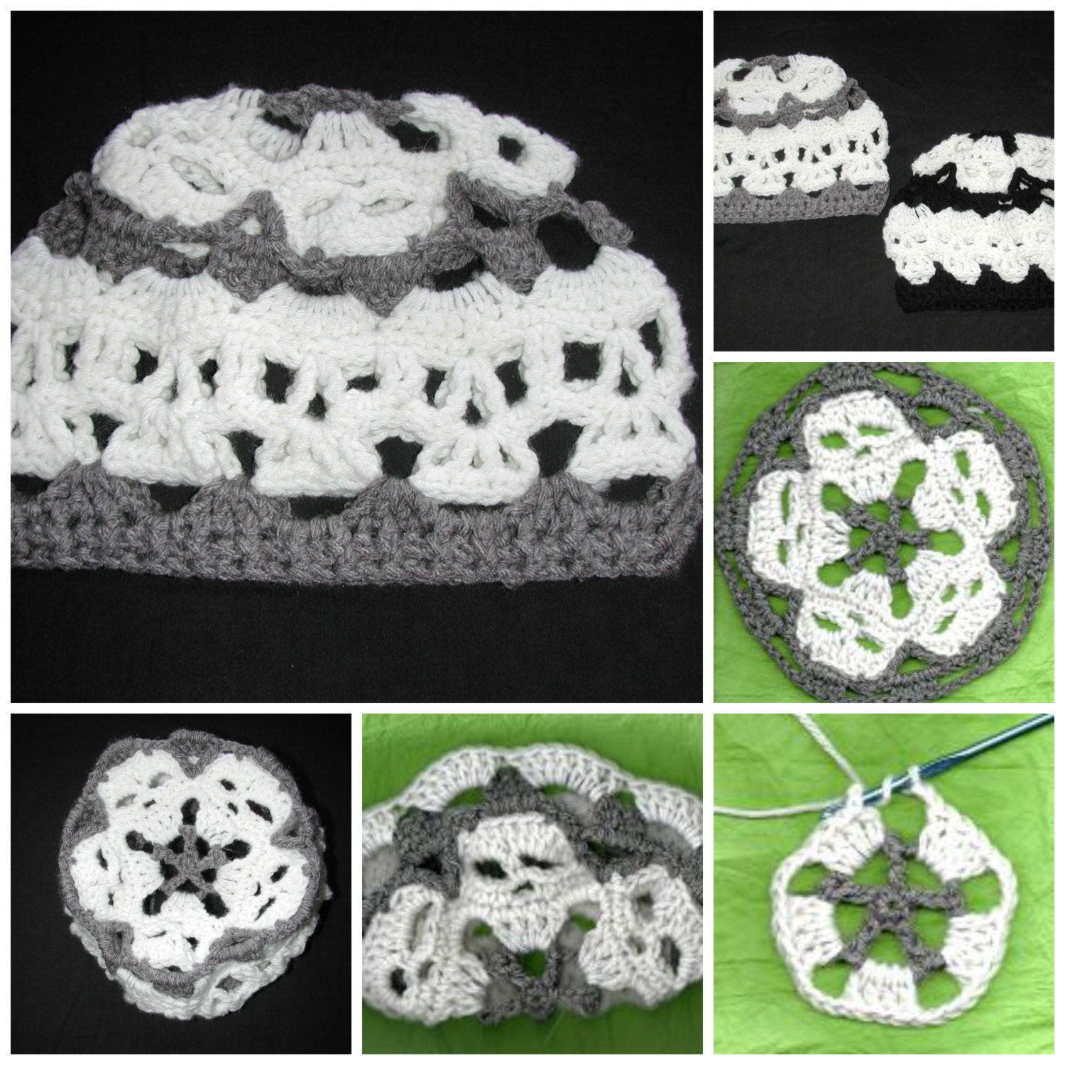 PDF Creepy Skulls Mandala Skull Hat Pattern With option to