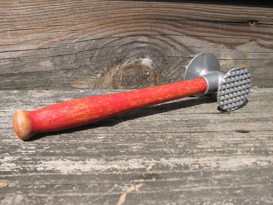 meat tenderizer modern industries vintage mallet by
