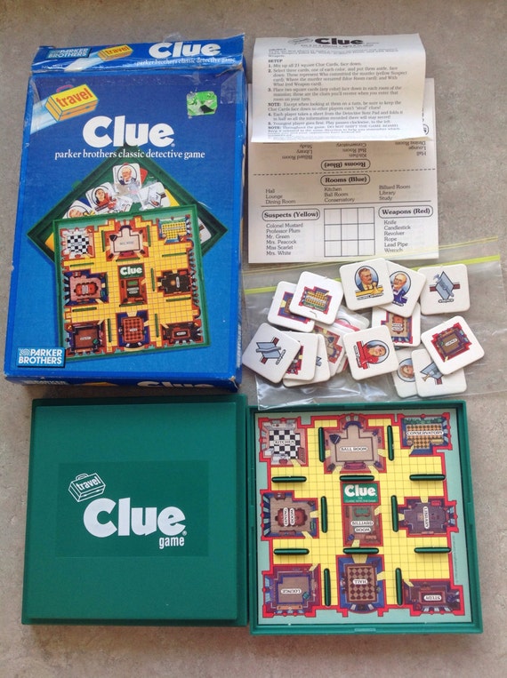 travel CLUE by PARKER BROTHERS