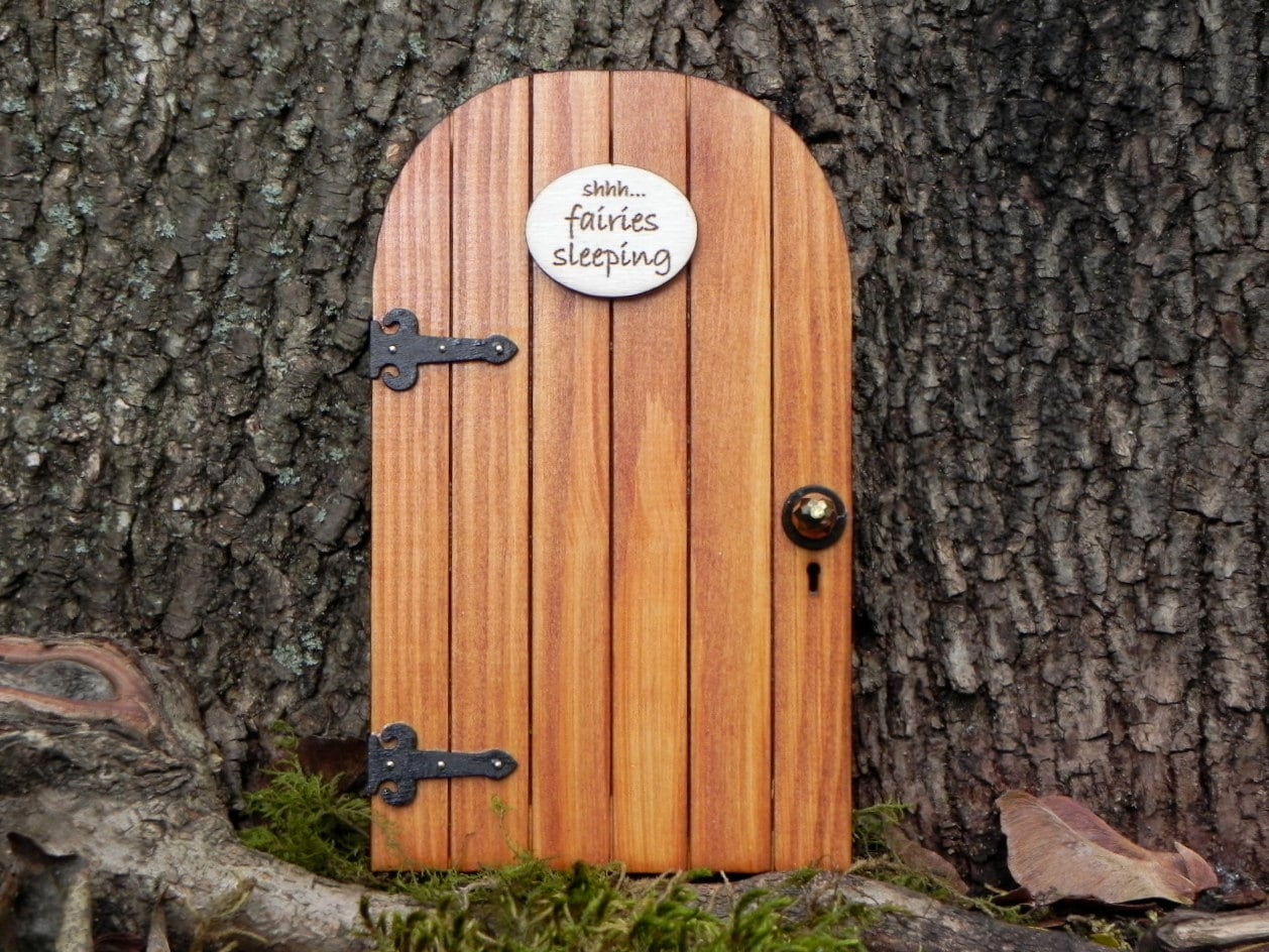 Wooden fairy doors