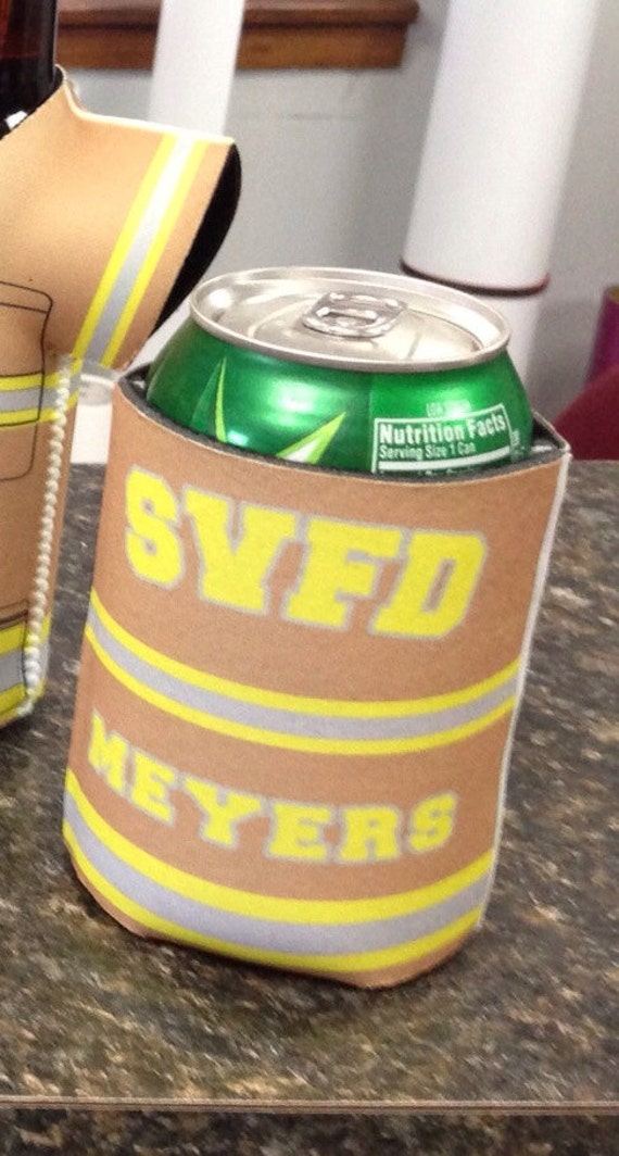 Can Koozie Personalized Turnout Gear