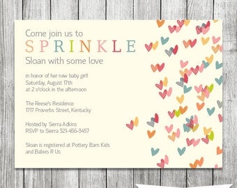 Baby Sprinkle Invitation - 5x7 JPG PRINTABLE