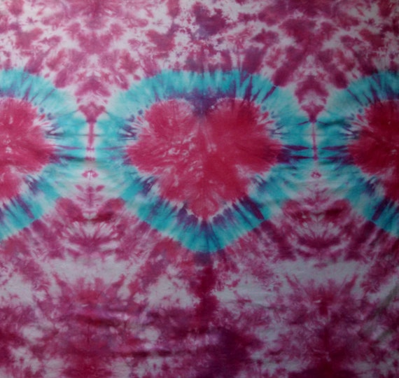 Items similar to Tie Dye Muslin Hearts Swaddling Baby Blanket baby gift