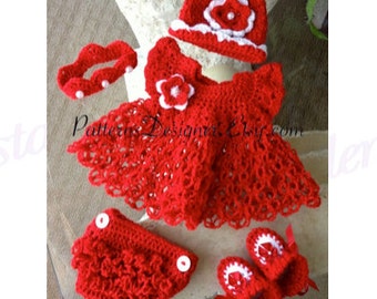 crochet patterns baby for outfits christmas for baby items christmas dress Popular