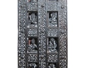 Indian Carving Panel Eight Different Poses Of Sitting Ganesha Wall Panels