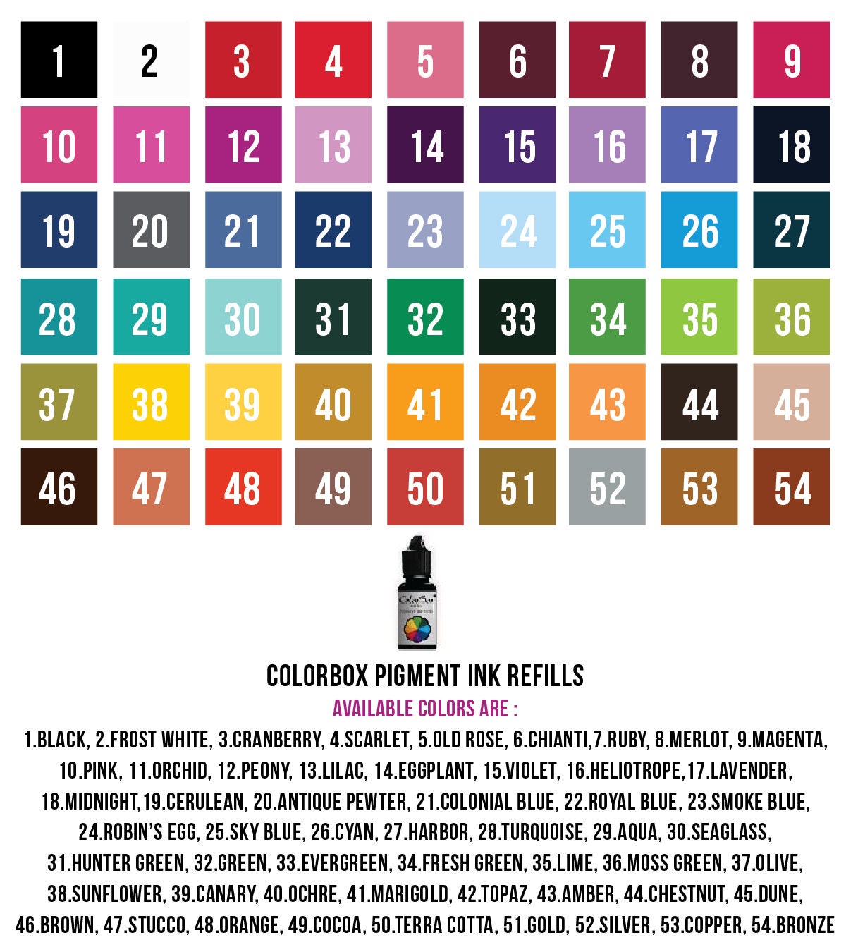 ColorBox Pigment Ink Refills