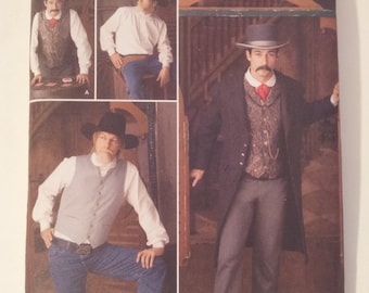 Simplicity Sewing Pattern 2895 Men's Wild West costumes in size 46, 48, 50, 52
